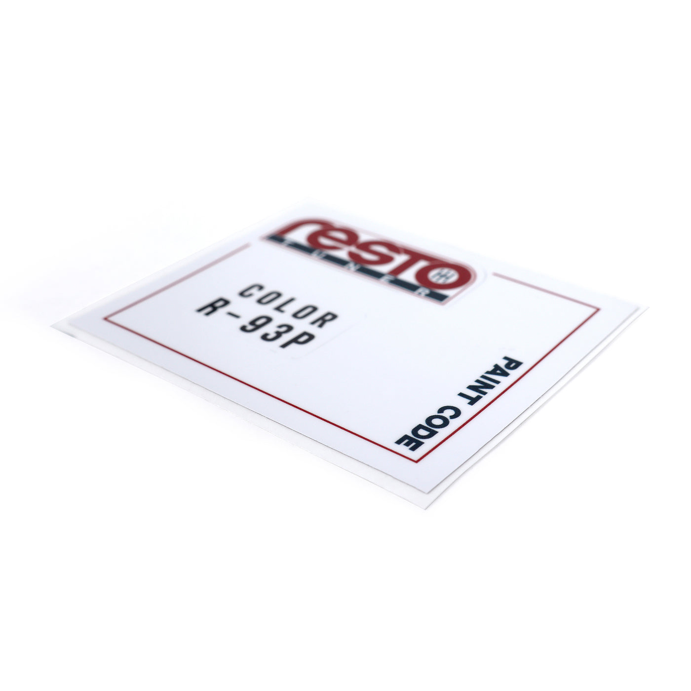 RestoTuner Honda Paint Code Replacement Decals