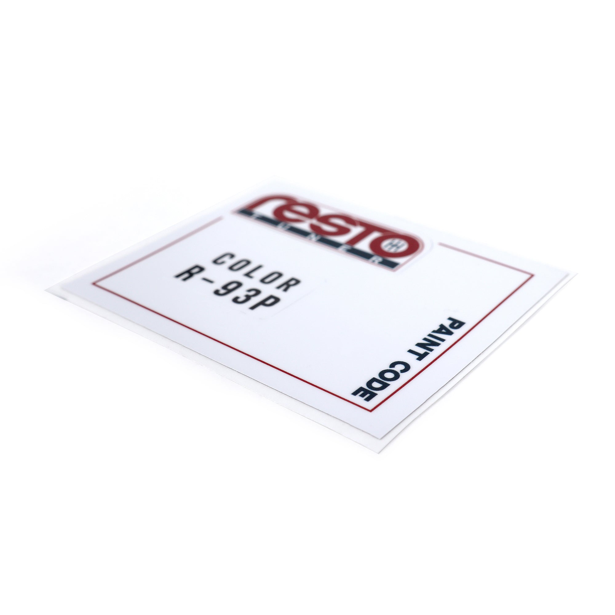 RestoTuner Honda Paint Code Replacement Decals