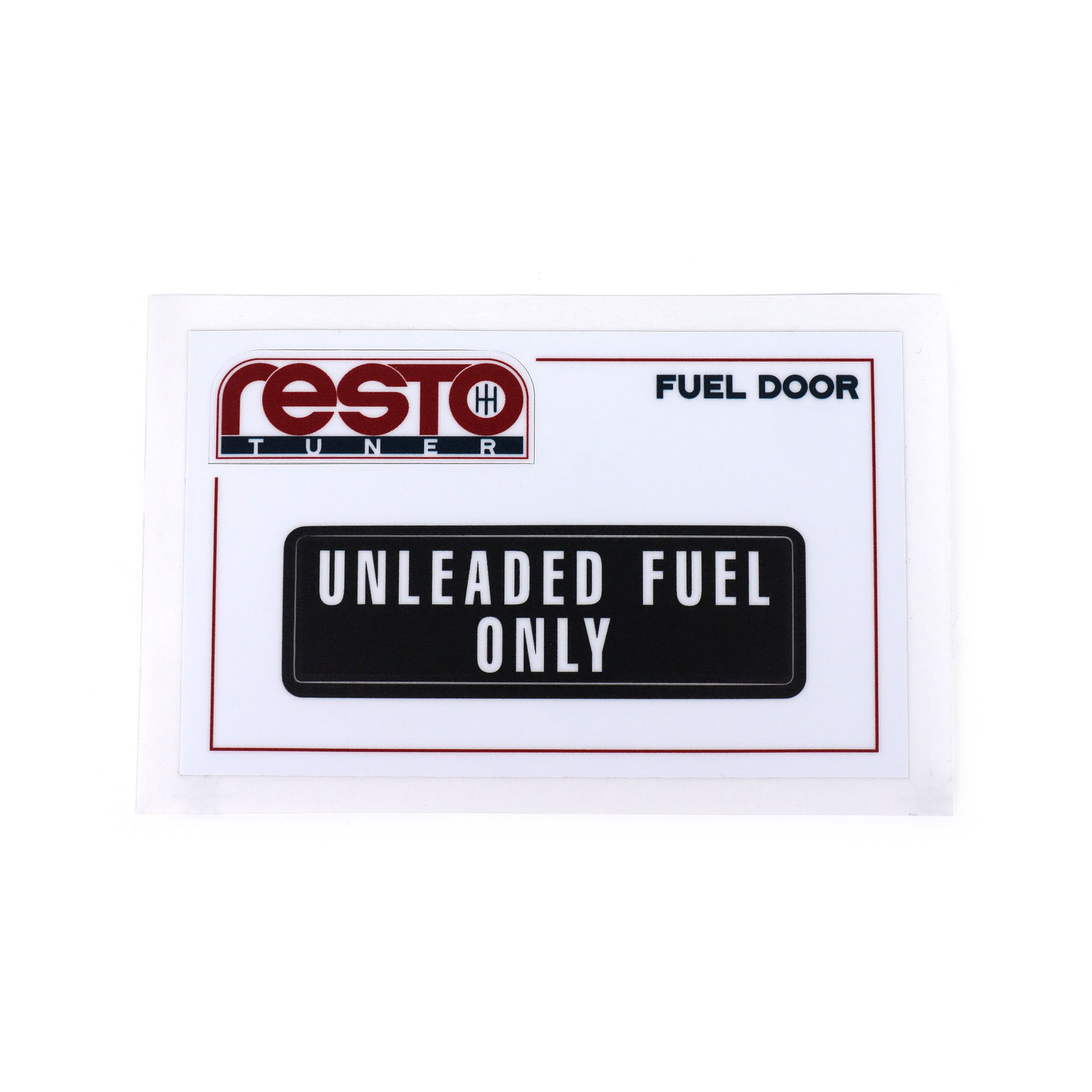 RestoTuner Honda & Acura Fuel Door Replacement Decal USDM Standard RST-DCL-01-99