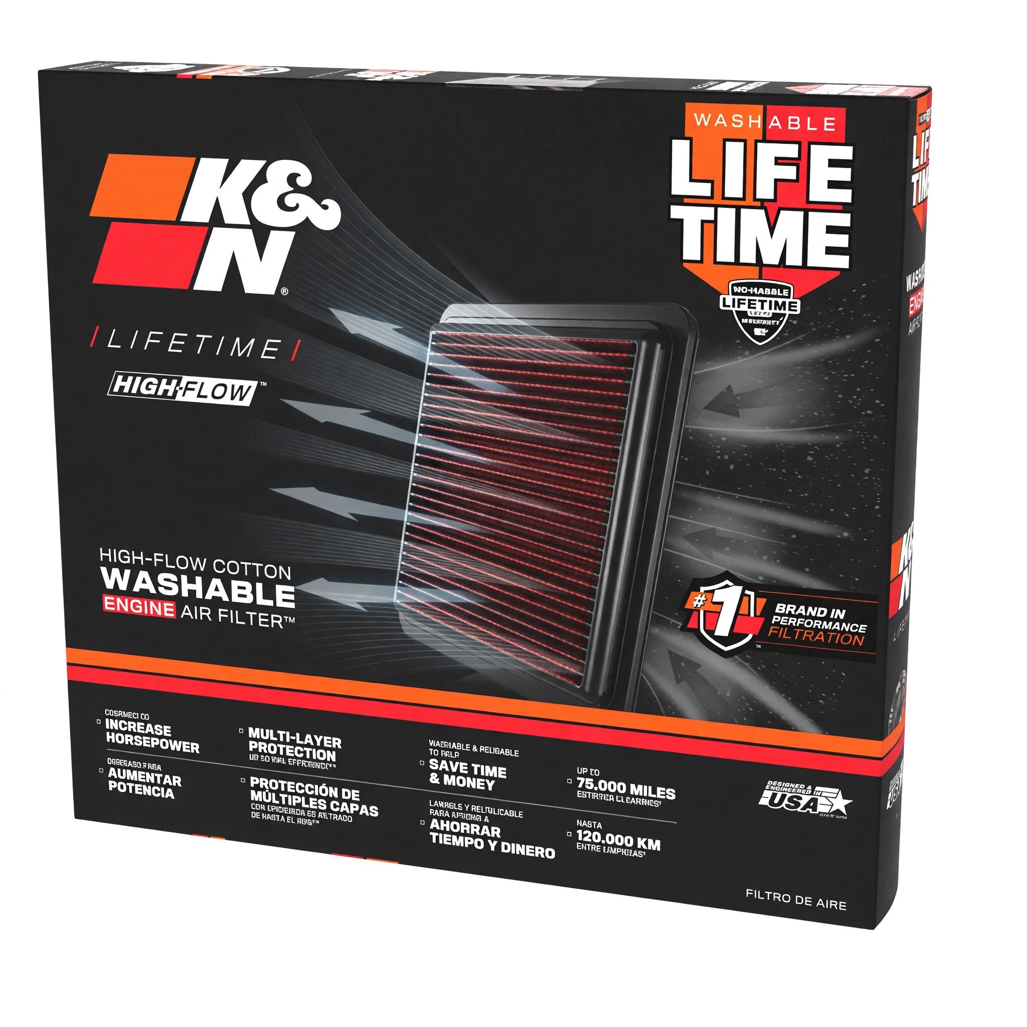 Honda Civic Engine Air Filter K&N Si EX (96-00)