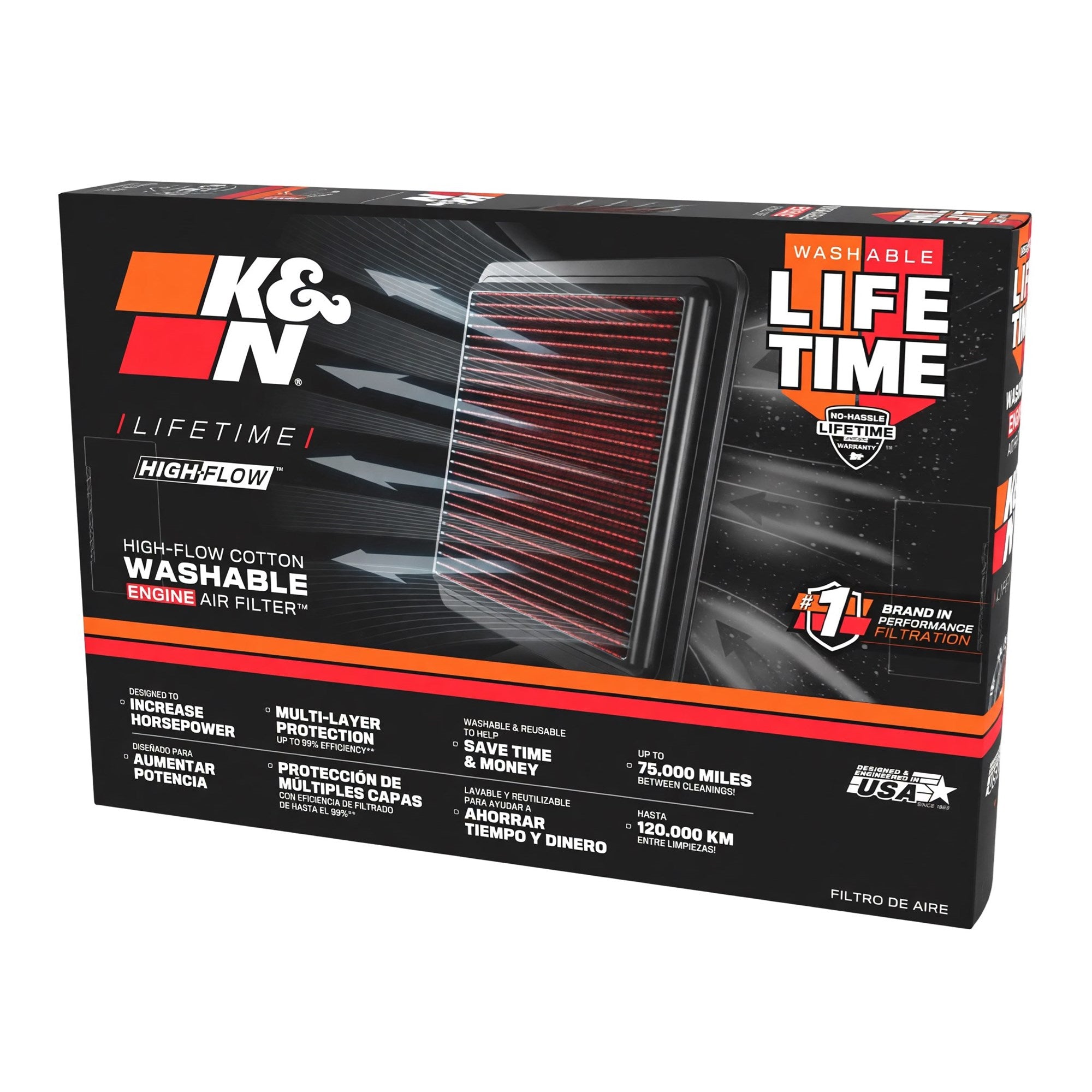 Honda Civic Engine Air Filter K&N 1.8 (12-15)