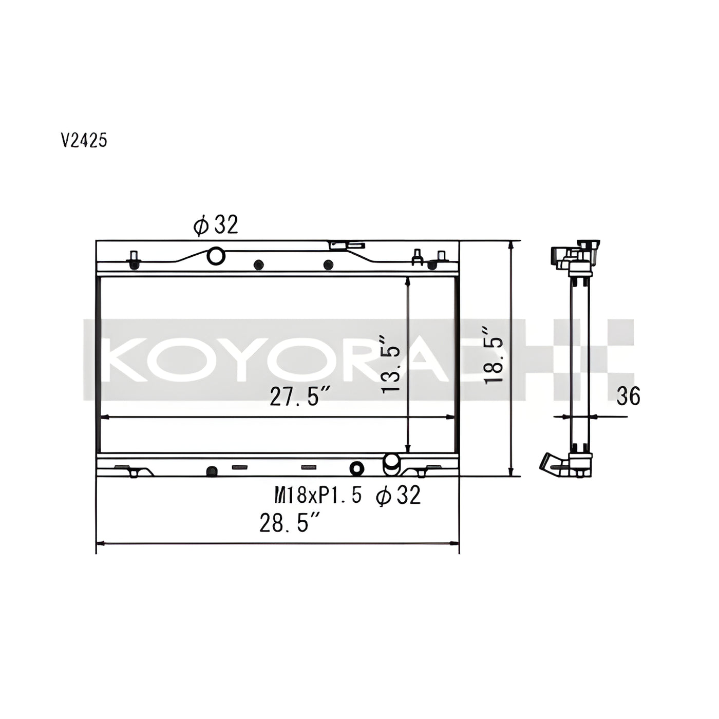 Koyo Radiator for 02-06 Acura RSX