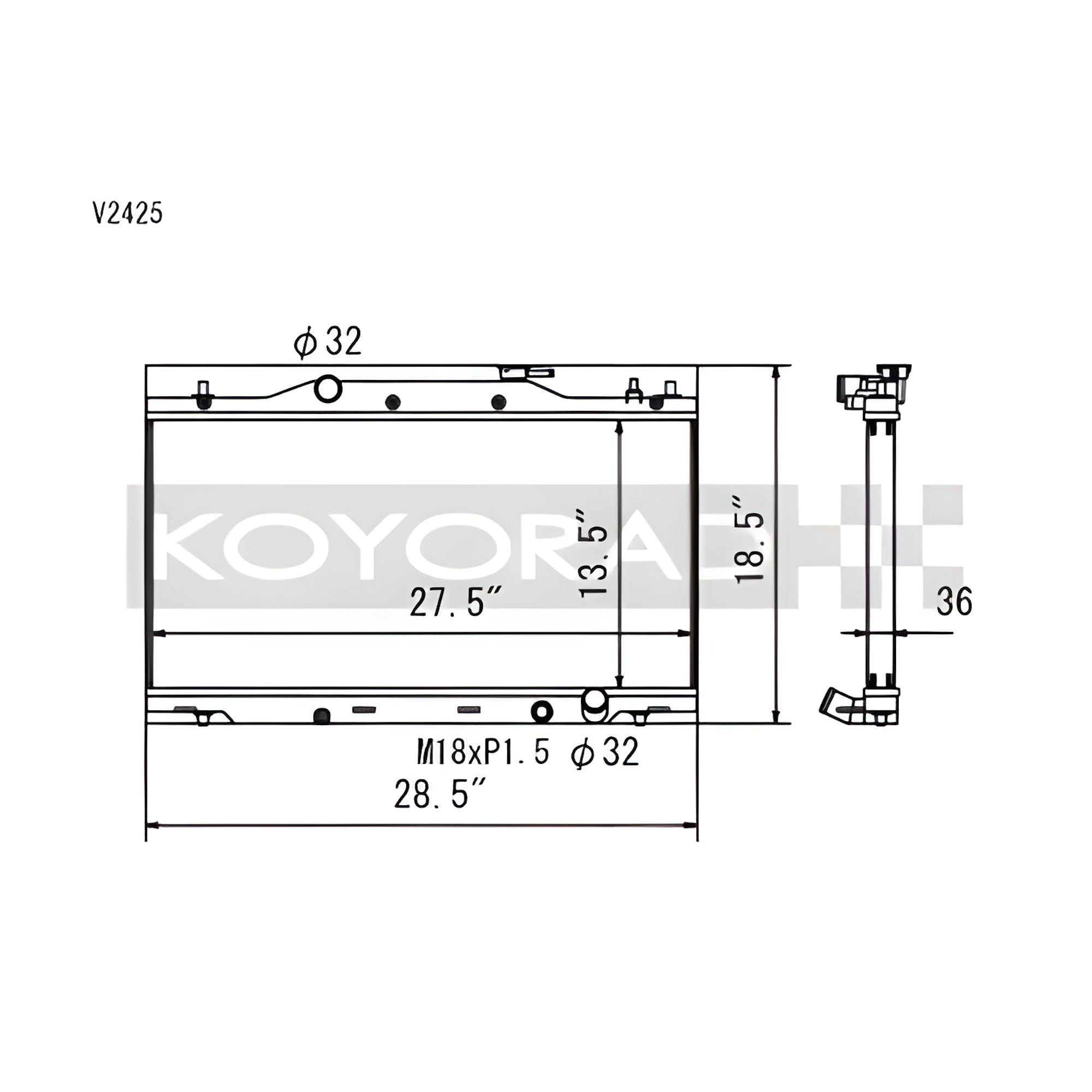 Koyo Radiator for 02-06 Acura RSX