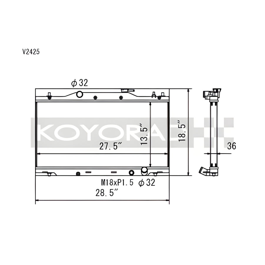 Koyo Radiator for 02-06 Acura RSX
