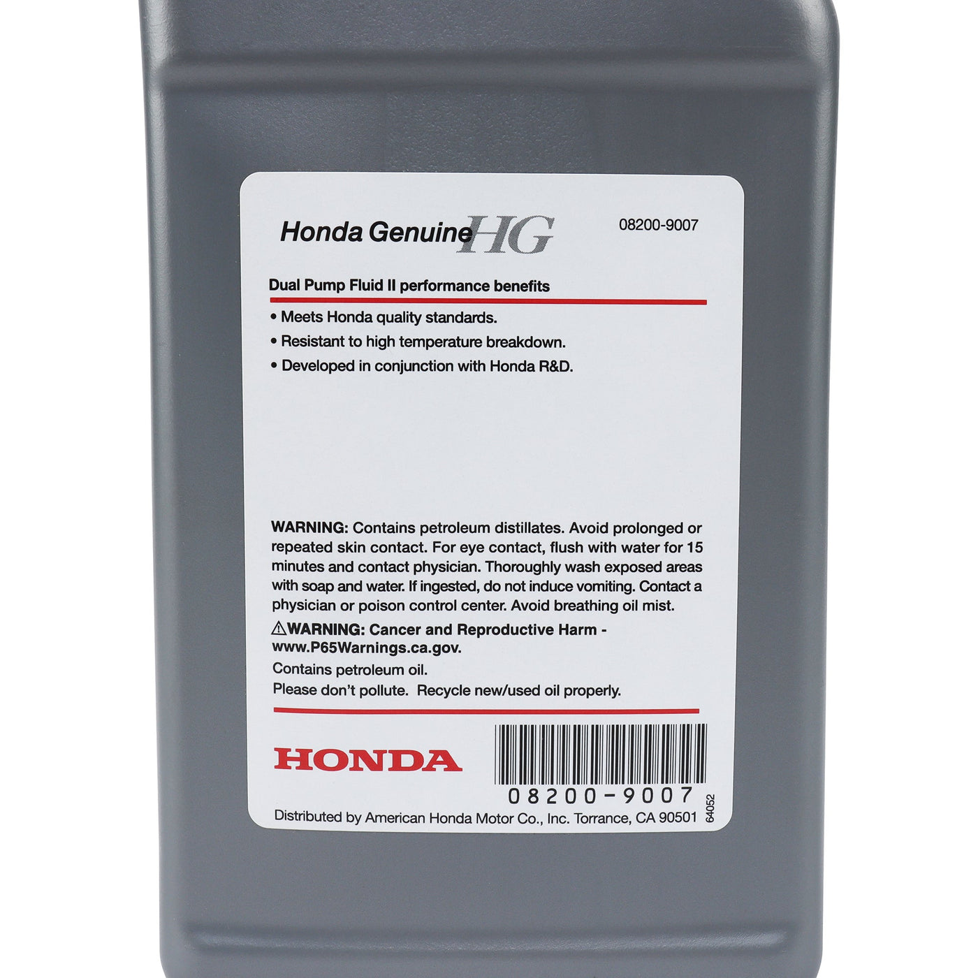 Honda Genuine Dual Pump II Differential Fluid OHA-08200-9007