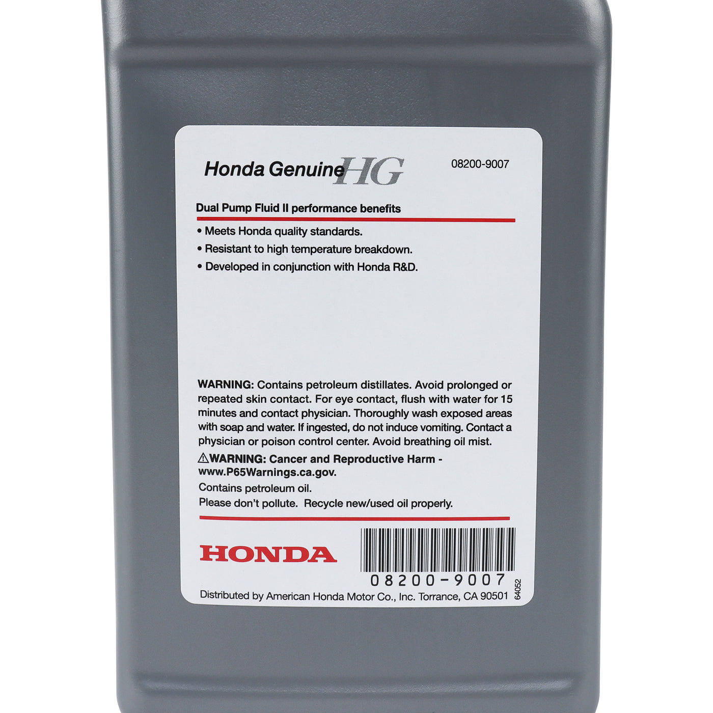 Honda Genuine Dual Pump Fluid II 08200-9007 (Quart)