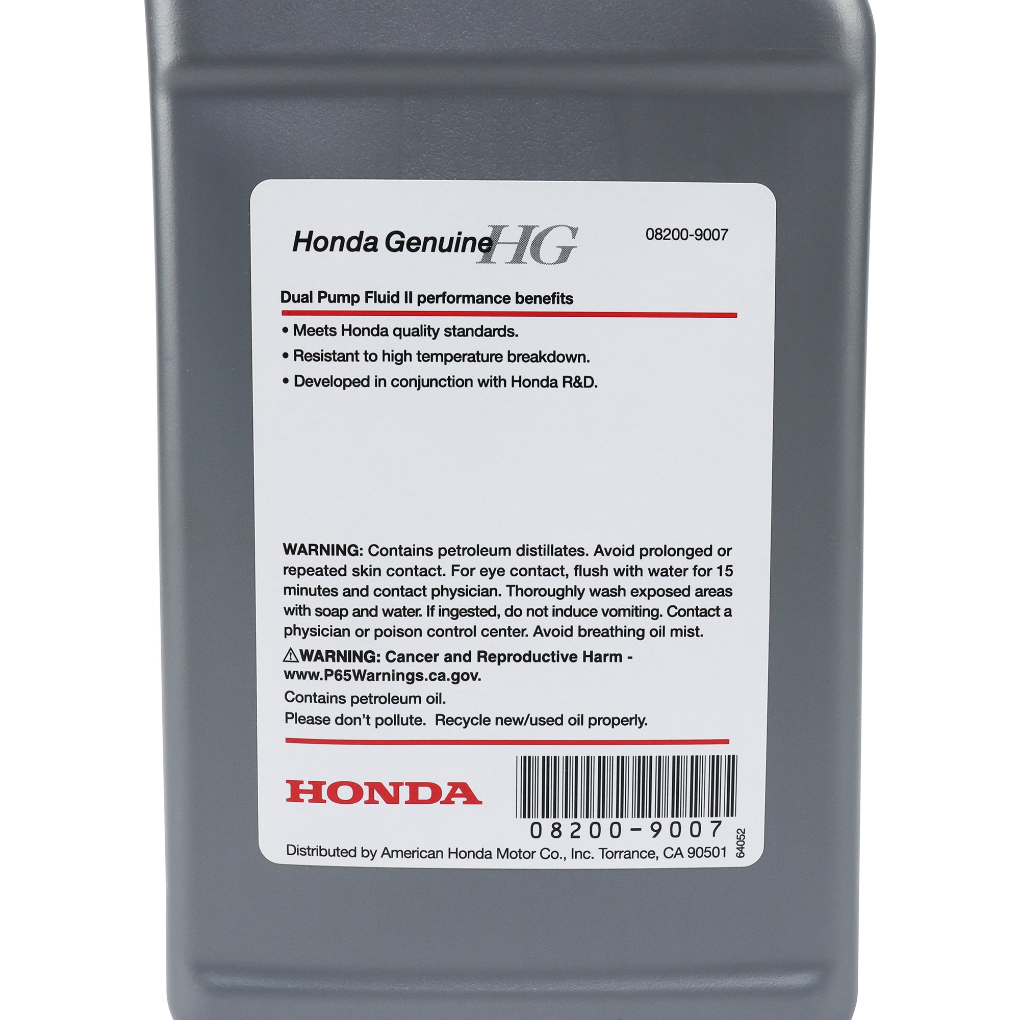 Honda Genuine Dual Pump Fluid II 08200-9007 (Quart)