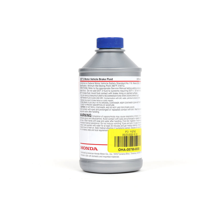Honda DOT 3 Brake Fluid 08798-9008