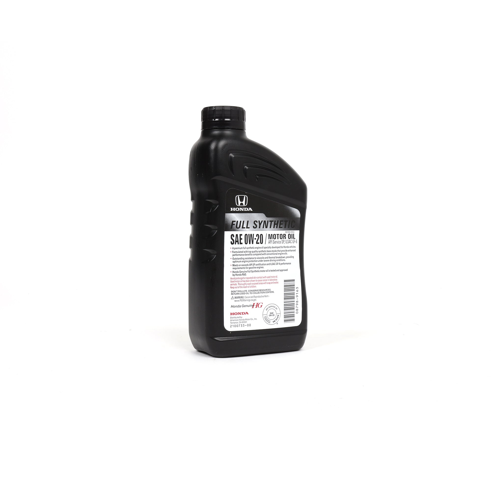 Honda Full Synthetic 0W-20 Oil 08798-9163 · Hybrid Racing