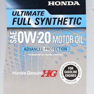 Honda Full Synthetic 0W-20 Oil 08798-9163