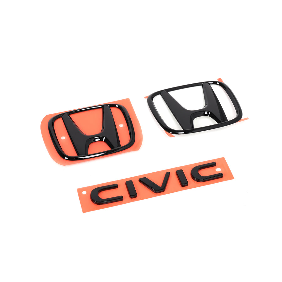 Honda Civic Gloss Black Emblems 2022+ 08F20-T47-100A
