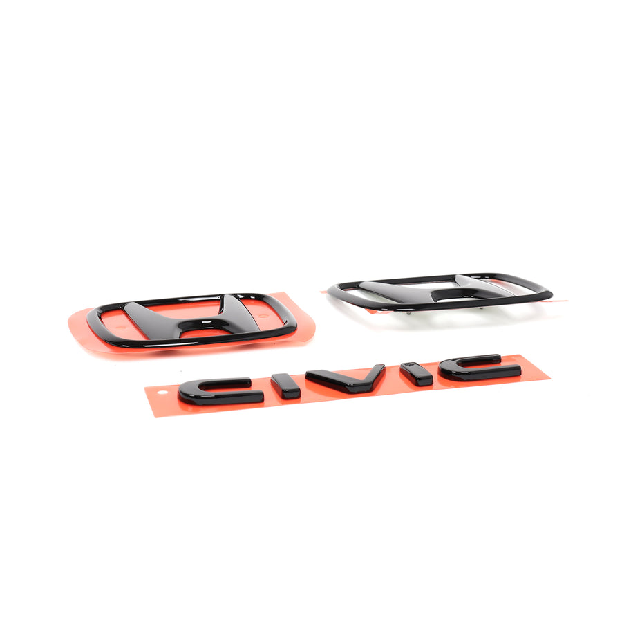 Honda Civic Gloss Black Emblems 2022+ 08F20-T47-100A