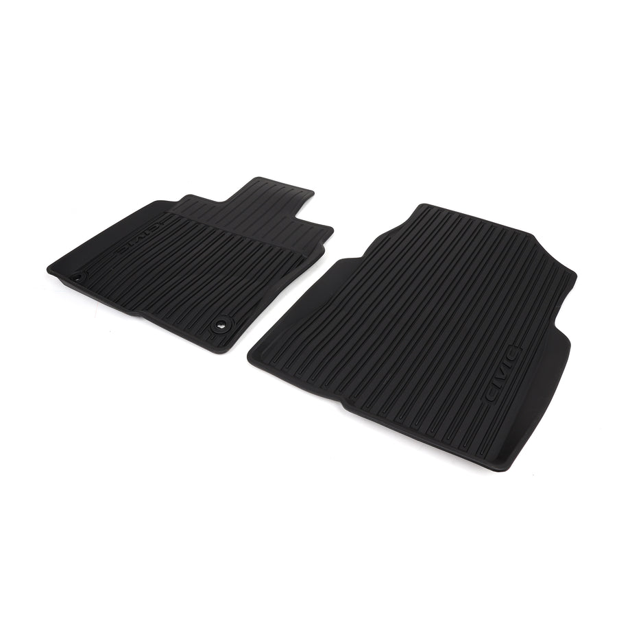 Honda 16-21 Civic High Wall Rubber Floor Mats 08P17-TBA-300