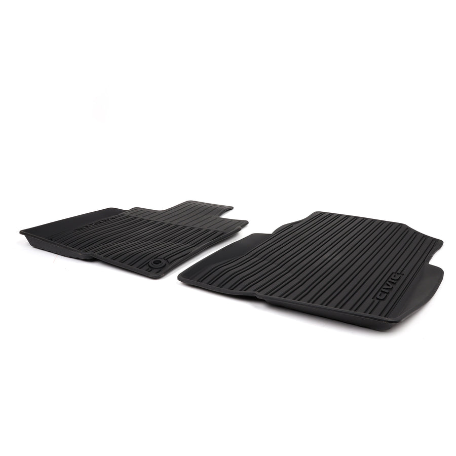 Honda 16-21 Civic High Wall Rubber Floor Mats 08P17-TBA-300