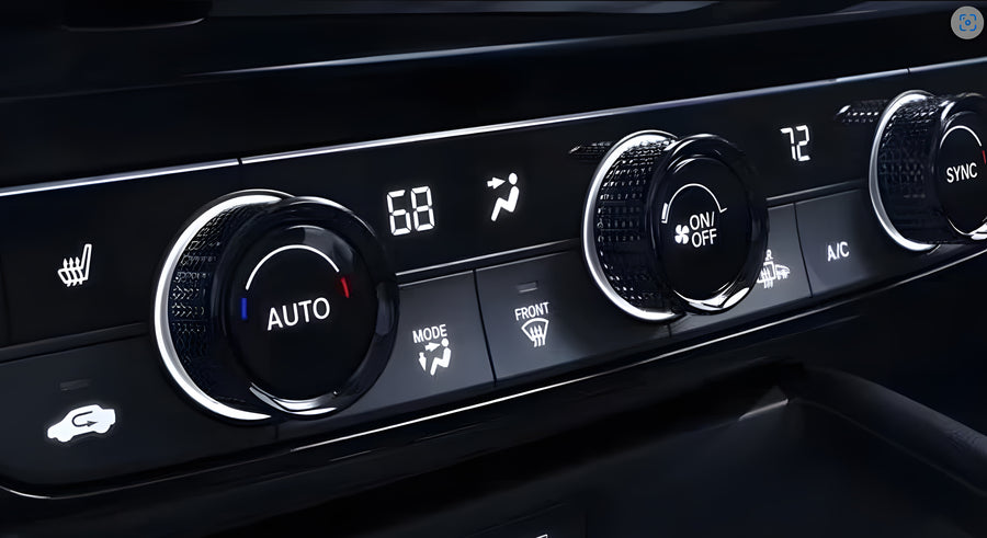 Honda Black Air Con Control Knobs for Accord/Civic Type R