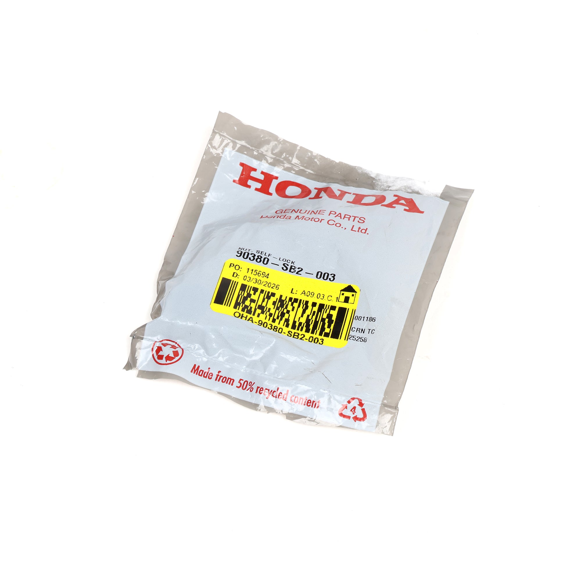 Honda Steering Column Locking Nut 90380-SB2-003 · Hybrid Racing