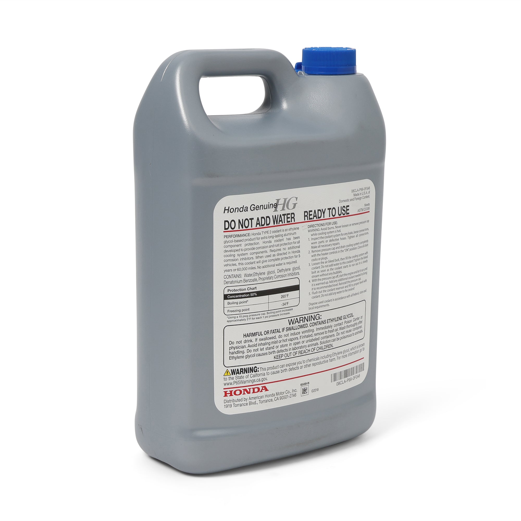 Honda Type 2 Anti-Freeze Engine Coolant OL999-9011