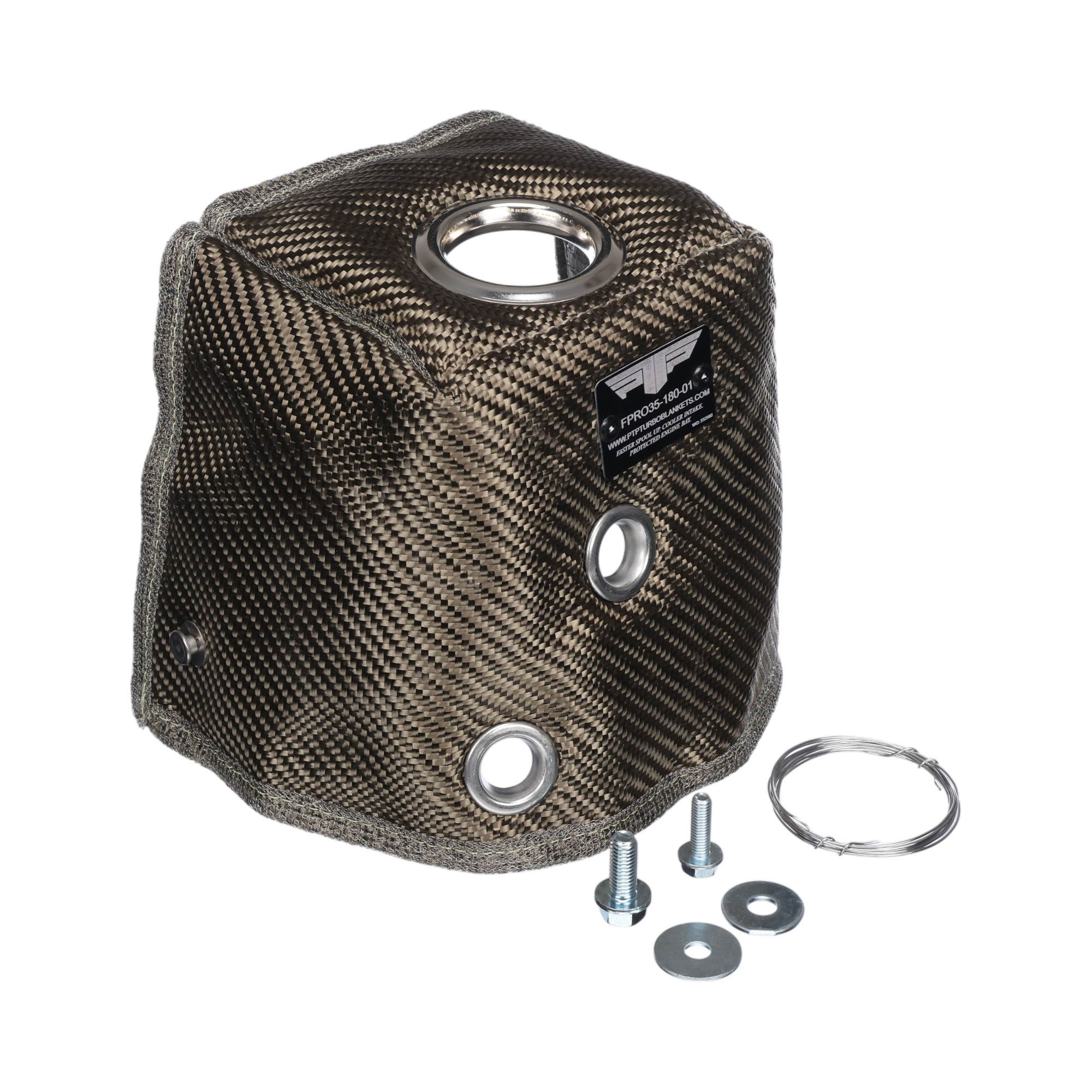 PTP Turbo Lava Downpipe Elbow Blanket for 17-21 Civic Type R
