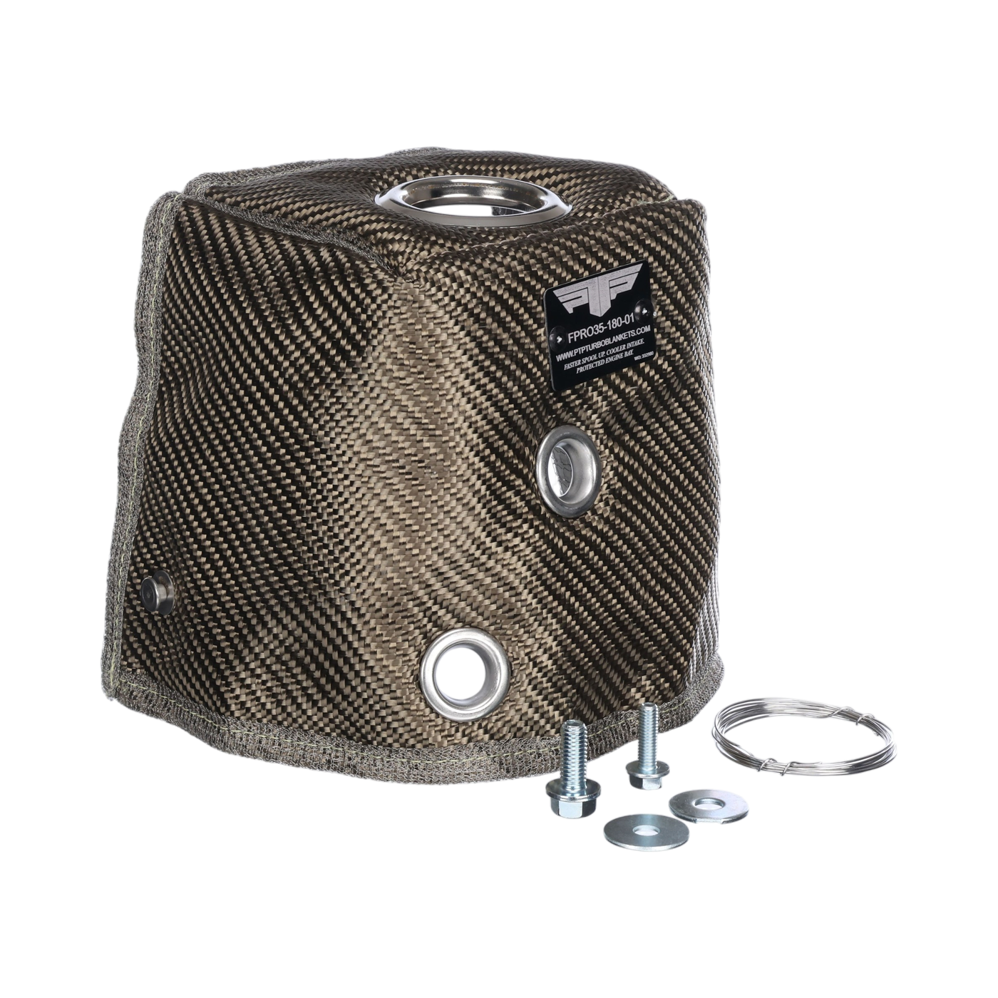 PTP Turbo Lava Downpipe Elbow Blanket for 17-21 Civic Type R