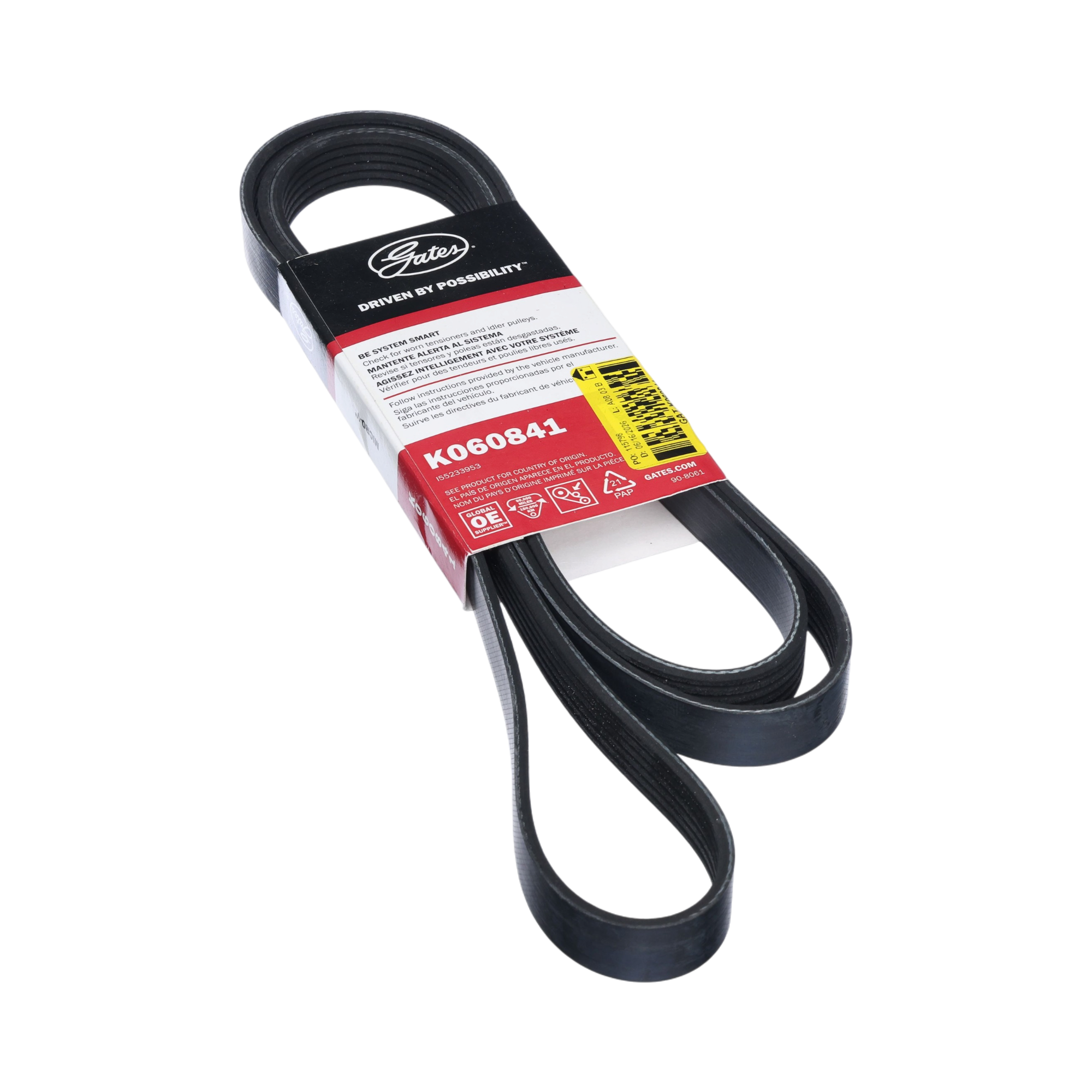 Gates Micro-V Serpentine Belt for J Series V6