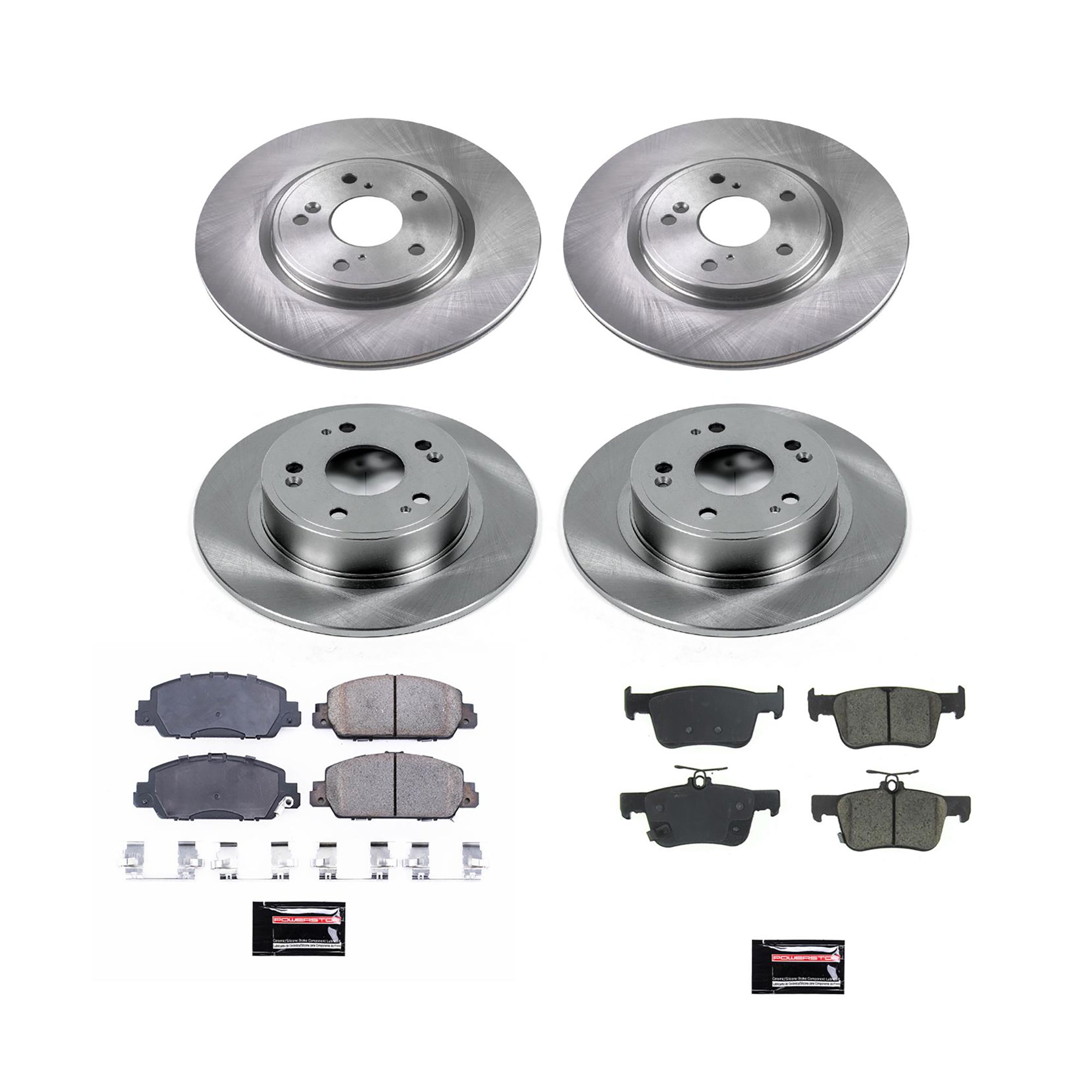 Powerstop Z17 Front/Rear Brake Kit for 18-22 Accord · Hybrid Racing