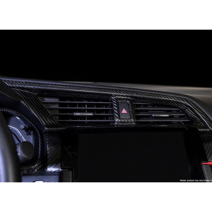 Revel A/C Control Panel Cover Dry Carbon for 16-18 Civic
