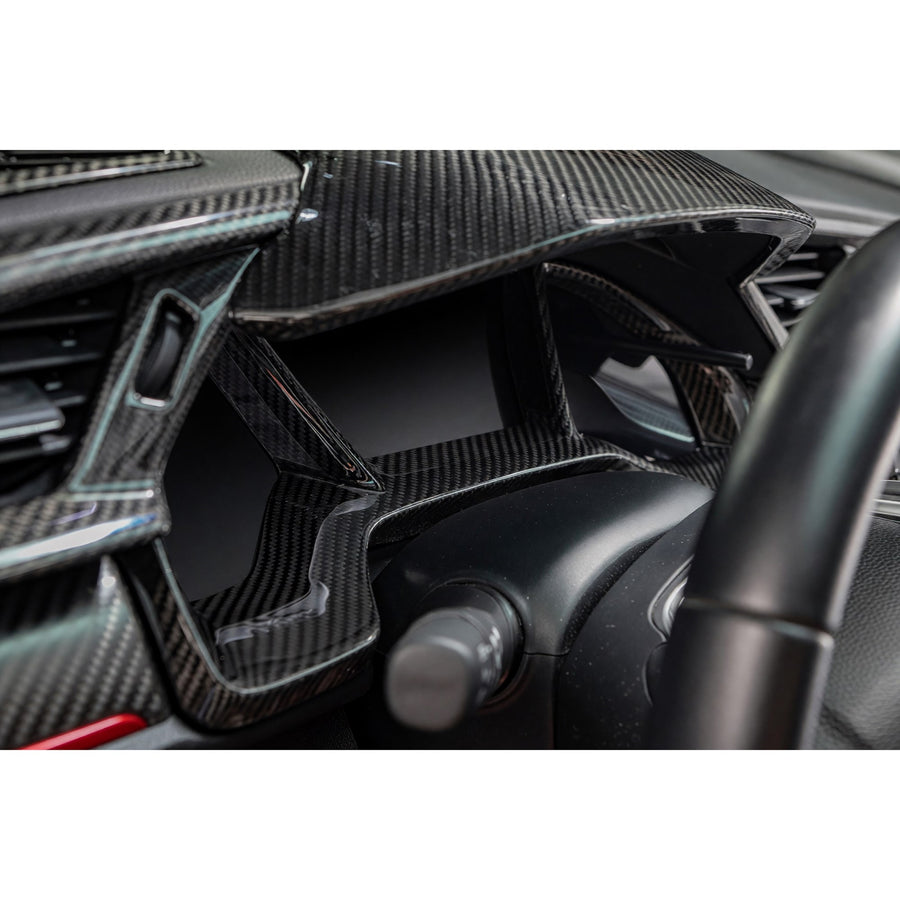 Revel Dry Carbon Dash Cover for 16-18 Honda Civic
