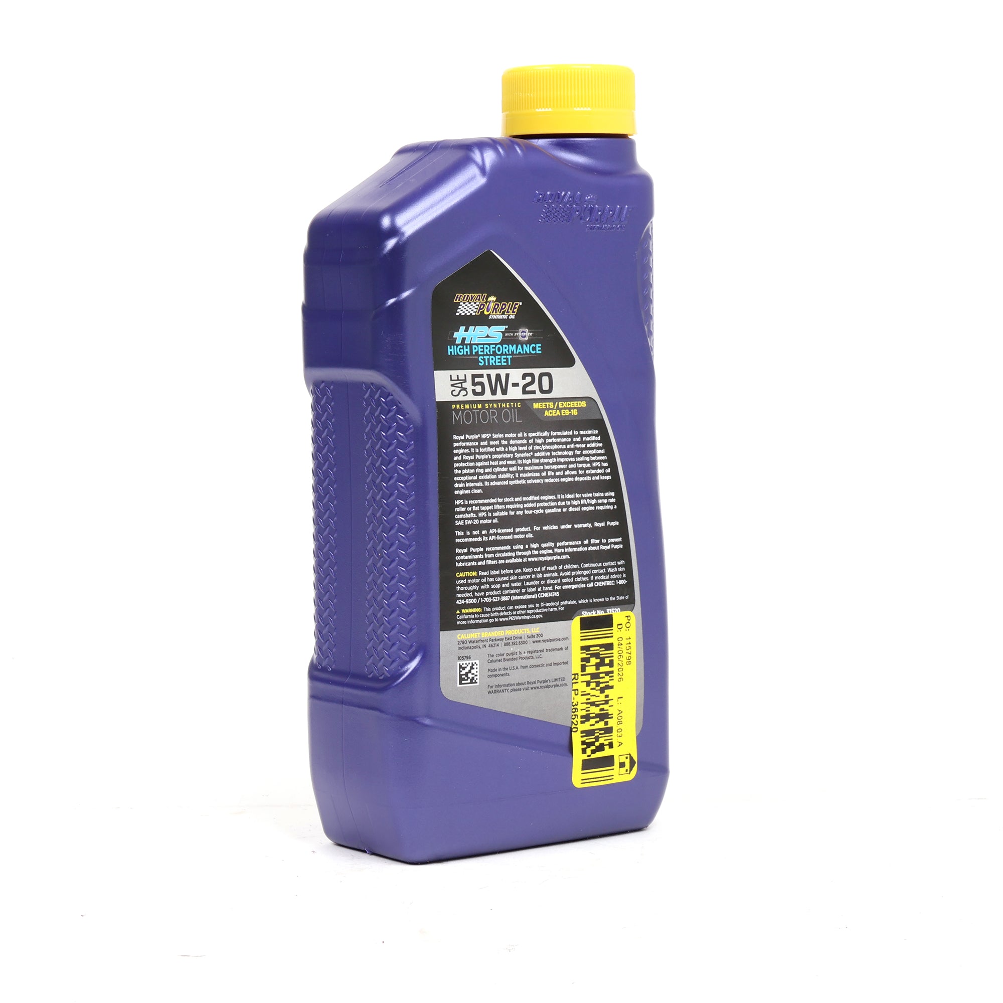 Royal Purple High Performance Street 5W-20 Oil - 1 Quart