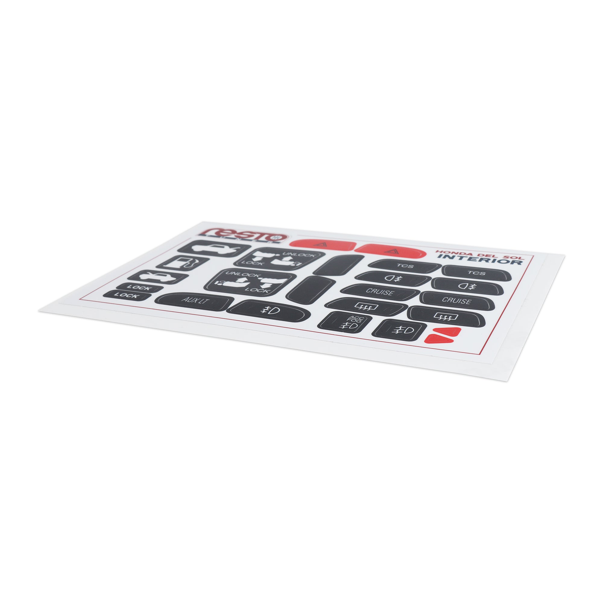 RestoTuner 1993-1997 Honda Del Sol Interior Decal Set