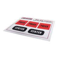 RestoTuner Replacement Rear Seat Belt Decals for 84-87 Civic