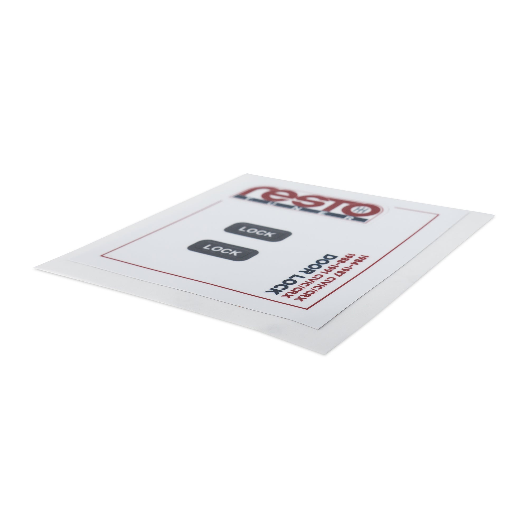 RestoTuner Replacement Door Handle Decals for 84-91 Civic/CRX