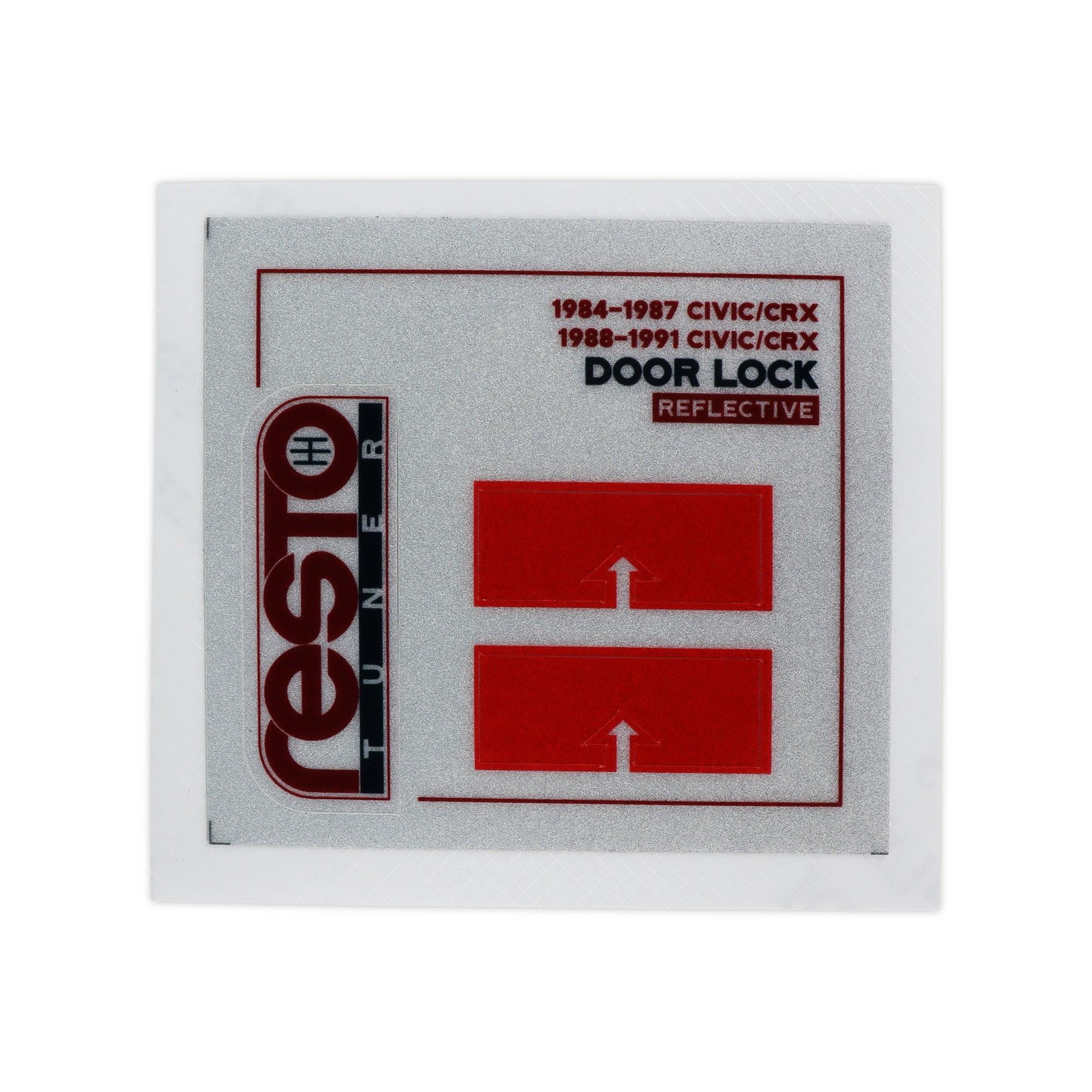 RestoTuner Replacement Door Handle Decals for 84-91 Civic/CRX