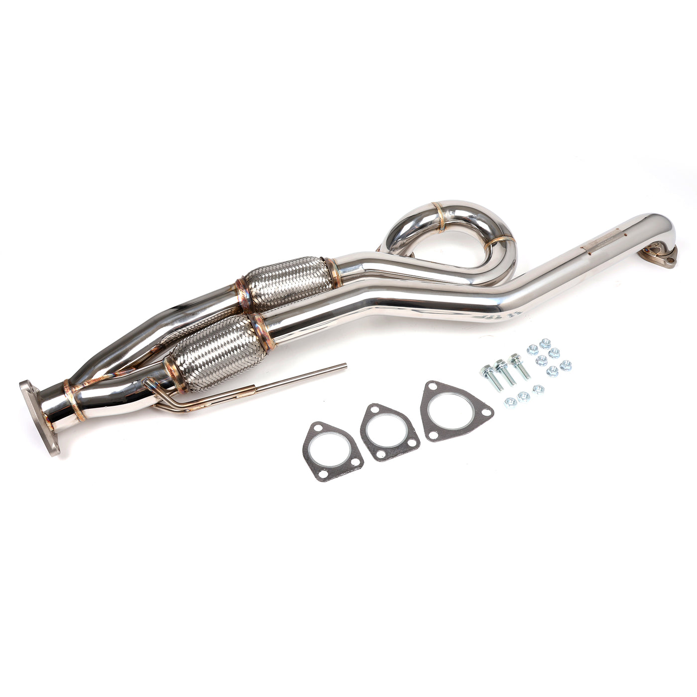 RV6 Performance Long Tube J-Pipe for 03-07 Accord V6/04-08 TL