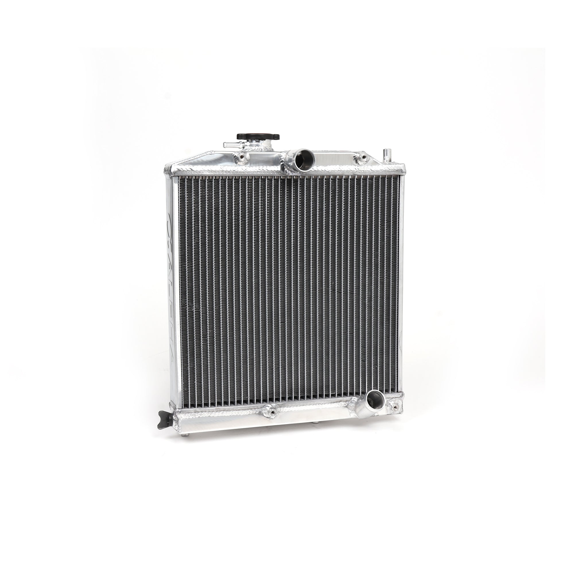 Skunk2 Racing Alpha Half-Size Dual Core Aluminum Radiator For Honda Civic 92-00 (EK/EG)