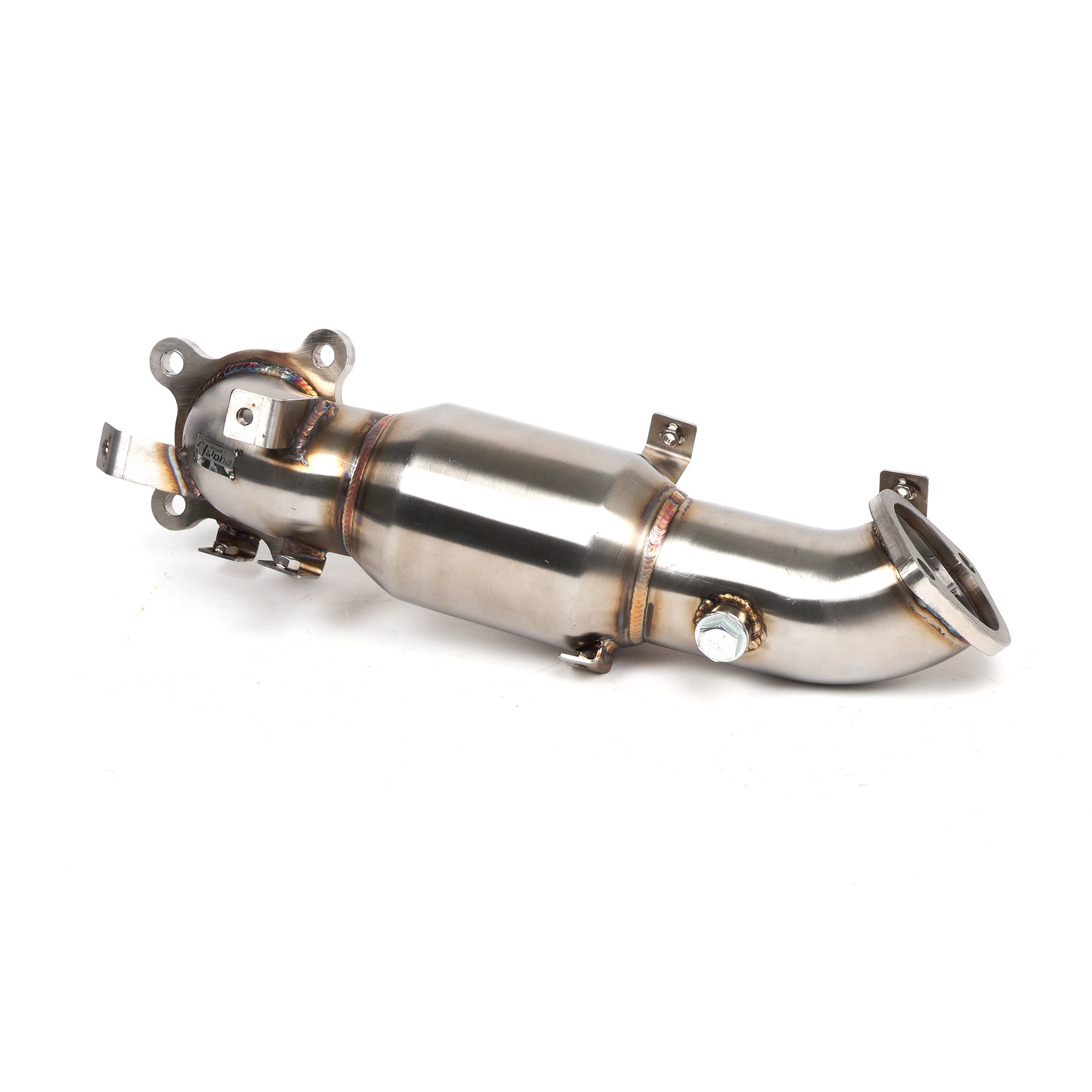 Skunk2 76mm Alpha Series Downpipe for 16-21 Civic 1.5T · Hybrid Racing