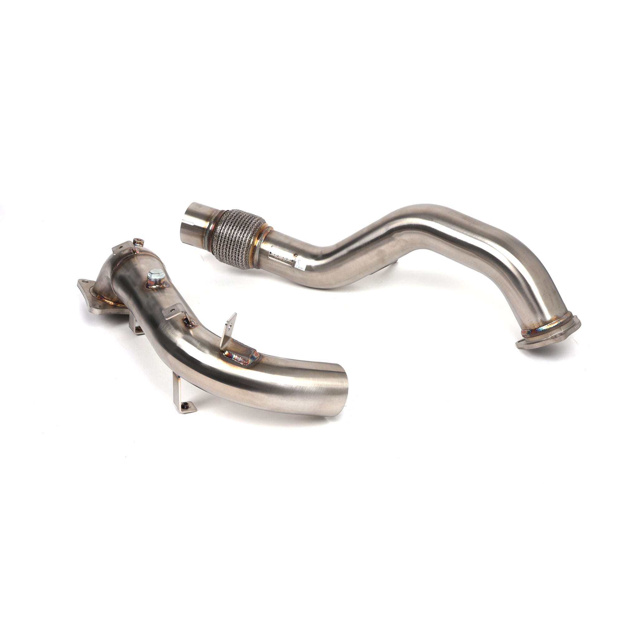 Skunk2 76mm Alpha Series Downpipe for 17-21 Civic Type R · Hybrid