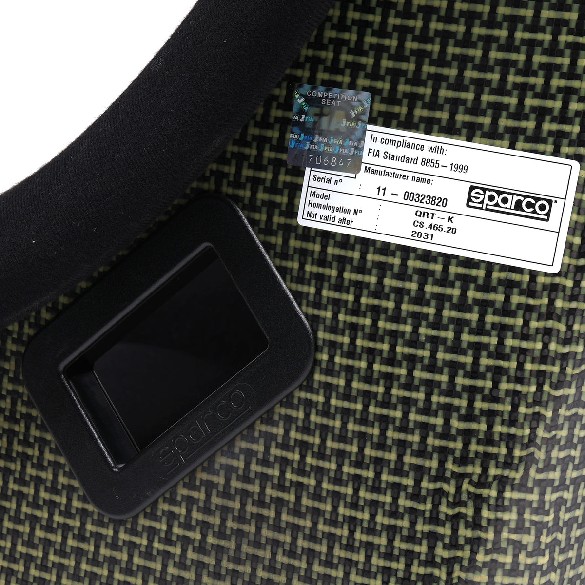Sparco QRT-K Carbon Kevlar FIA Grade Racing Seat