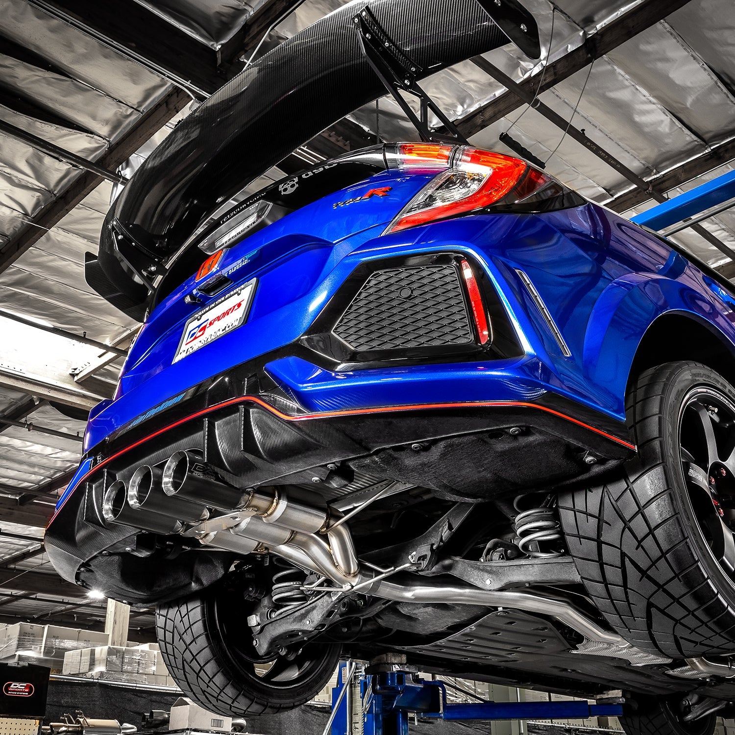 DC Sports Exhaust System (2017-2021 Honda Civic Type-R) · Hybrid