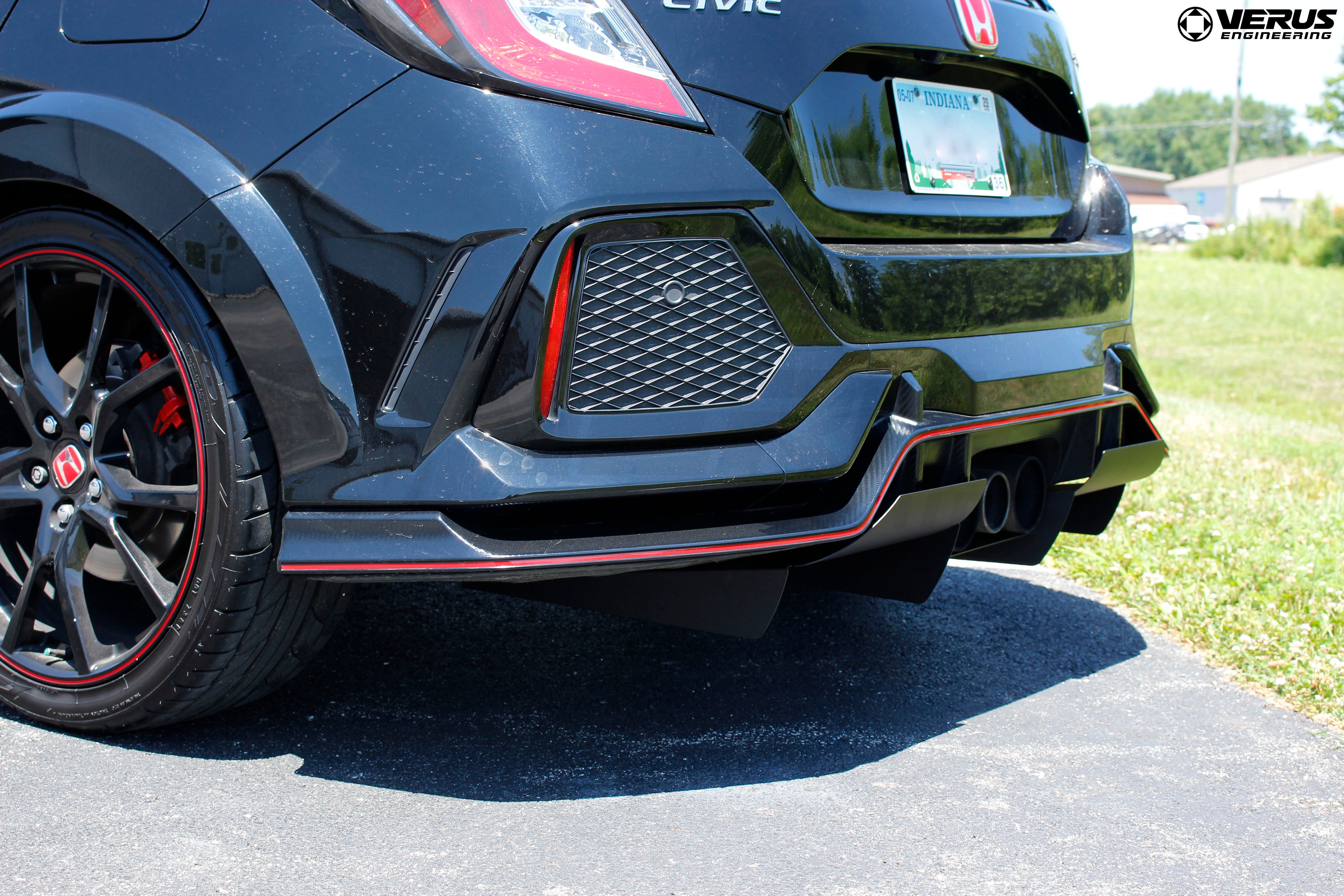 Verus Engineering Honda Civic Type R FK8 Rear Diffuser · Hybrid Racing