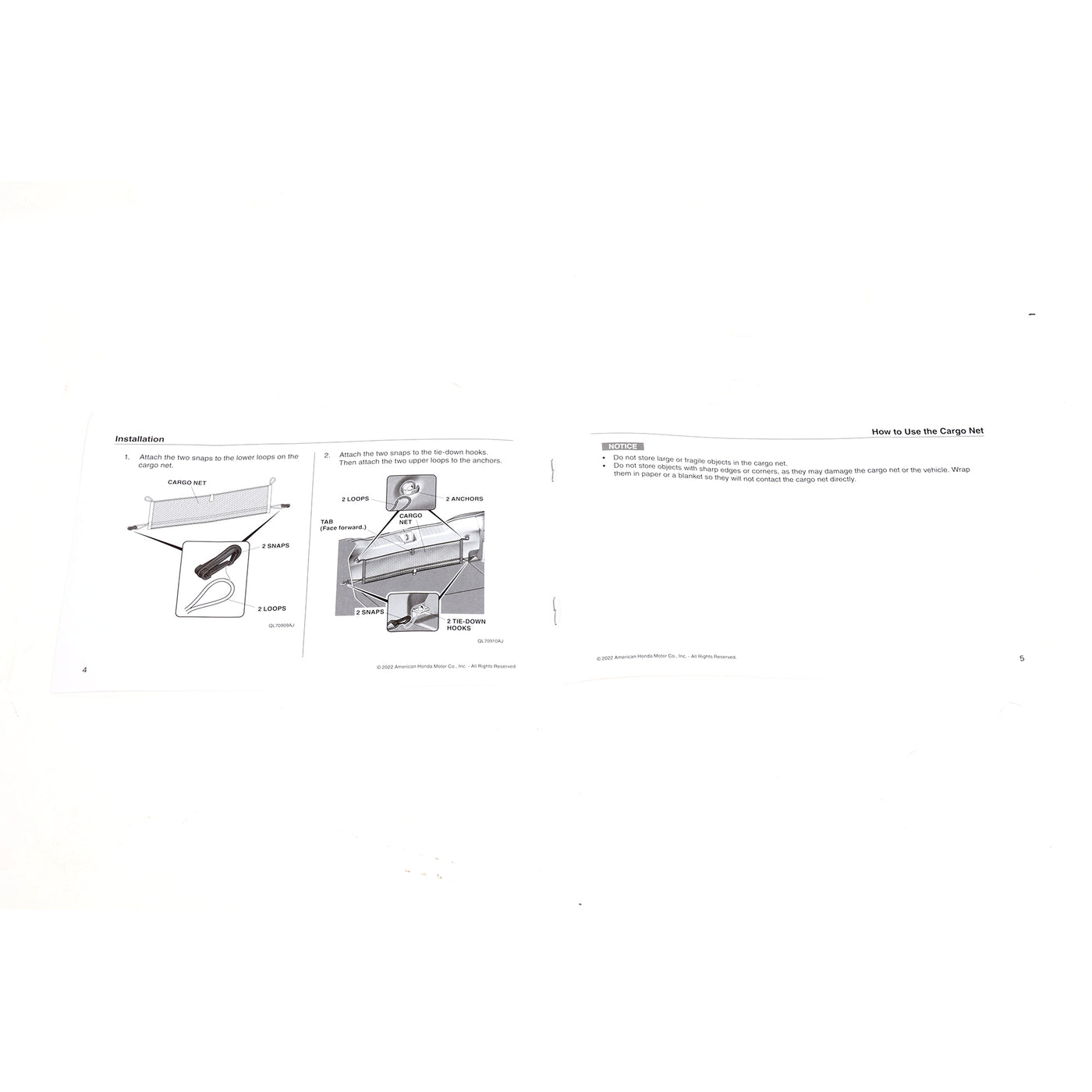 Acura 23-26 Integra Rear Cargo Net 08L96-3S5-200
