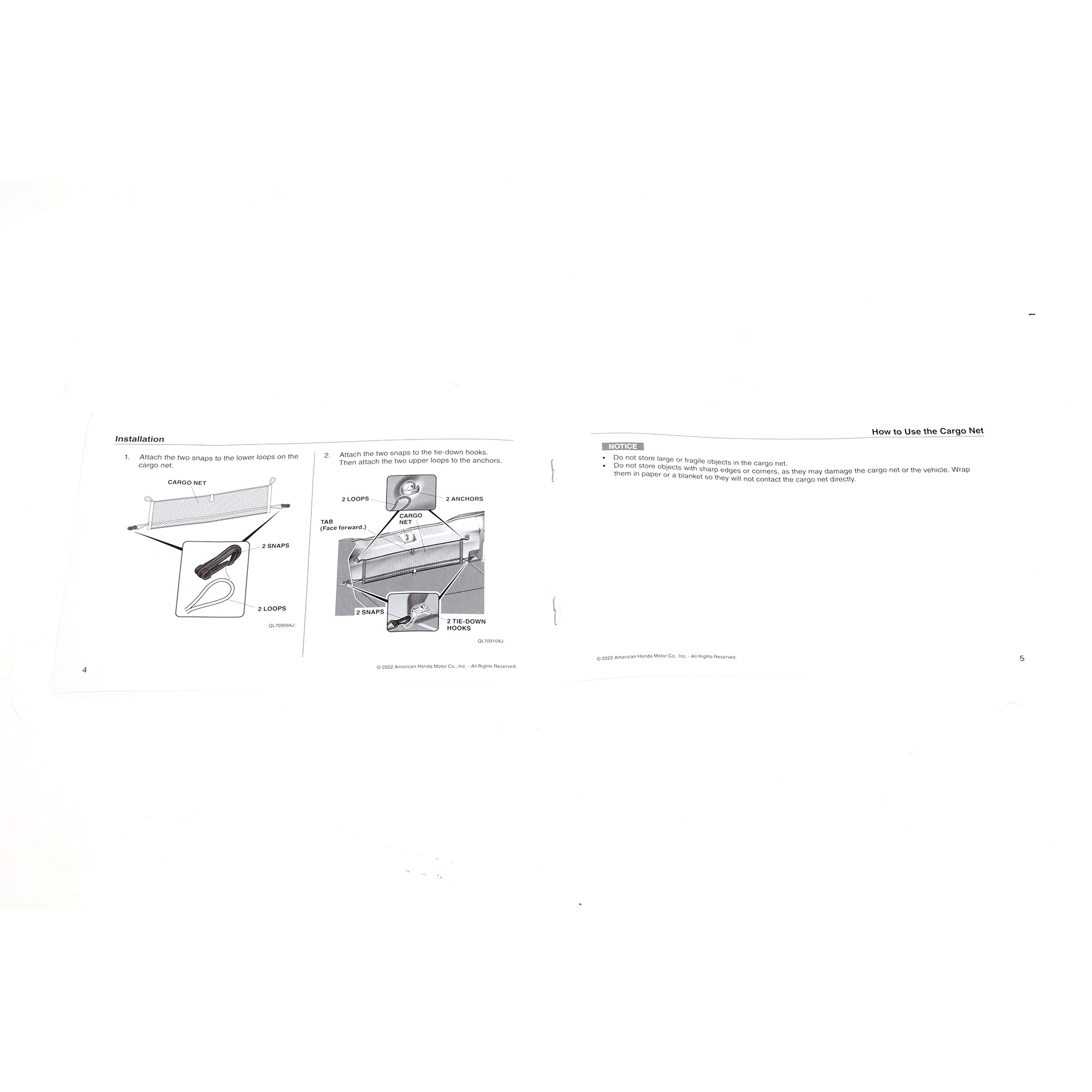 Acura 23-26 Integra Rear Cargo Net 08L96-3S5-200