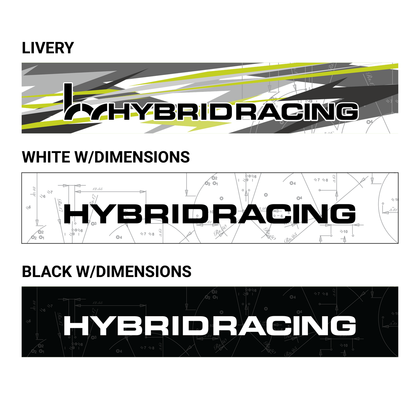 Hybrid Racing Dimensions Sunstrip
