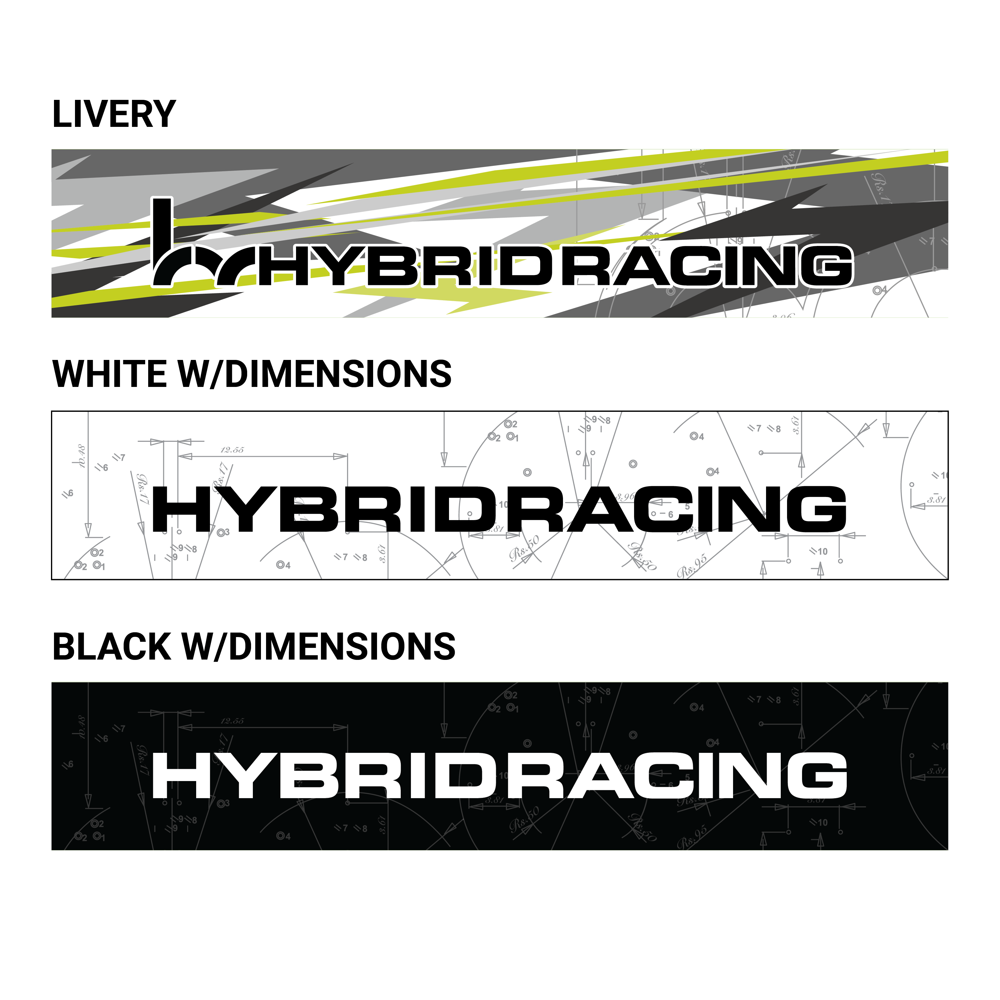 Hybrid Racing Dimensions Sunstrip