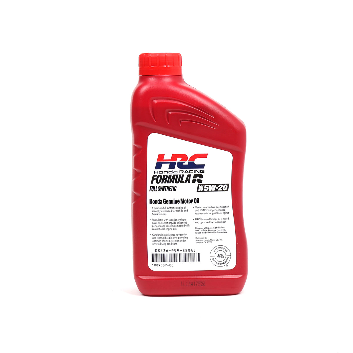Honda Formula R Motorsports Grade Oil 0W-20/5W-20
