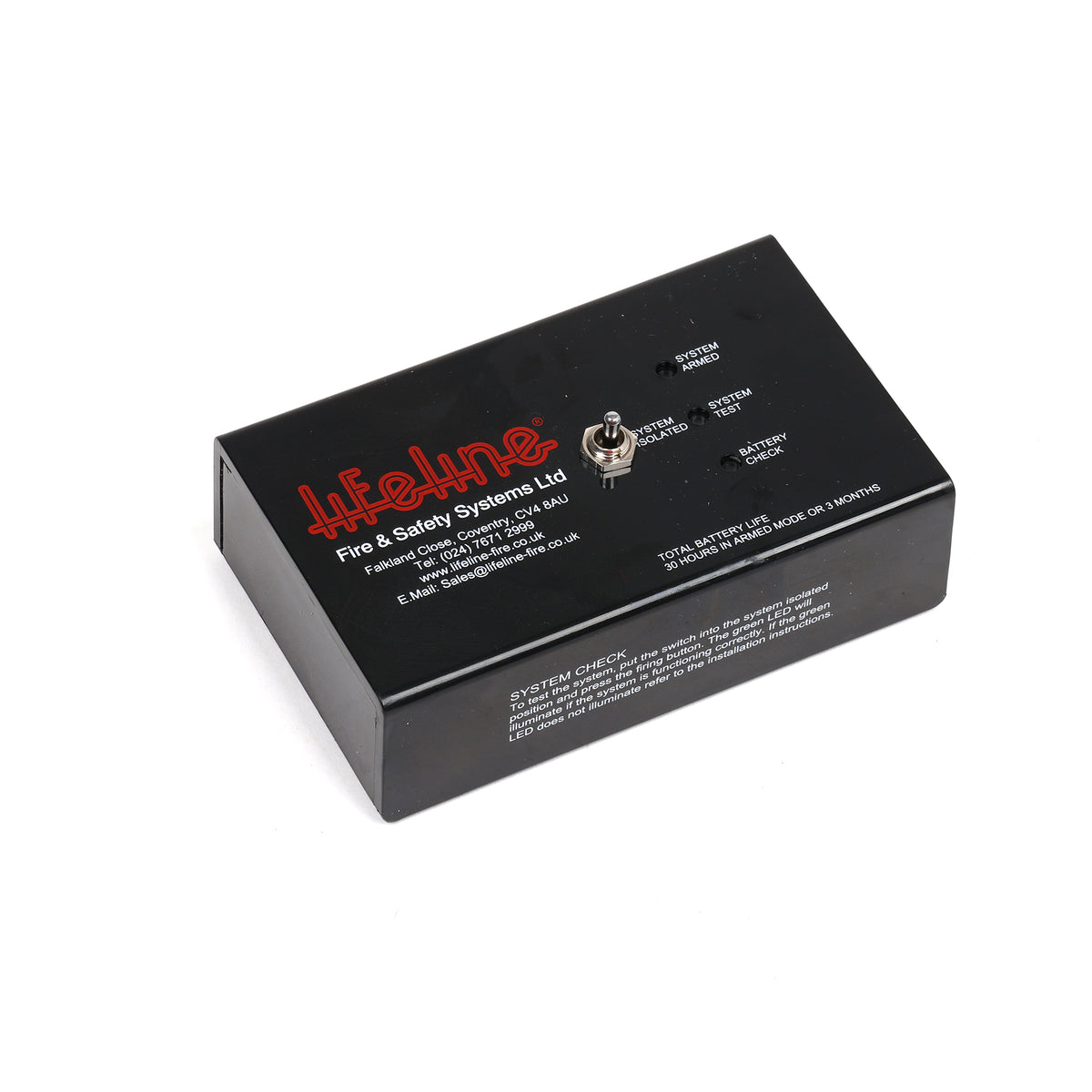 Lifeline Zero 360 FIA Grade Electric Fire Suppression System