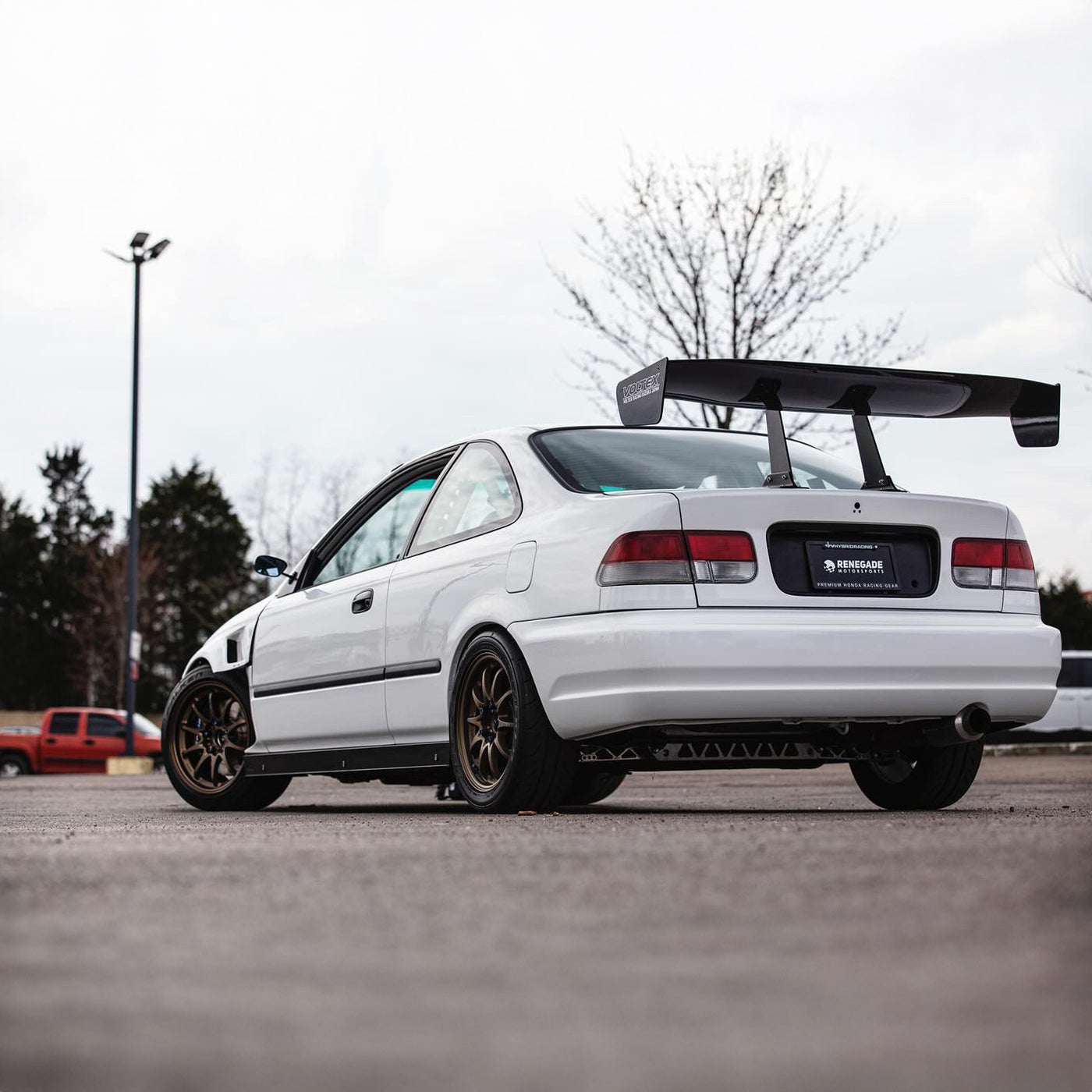 PCI 96-00 Civic HB/Coupe Aluminum Race Spec Side Skirts