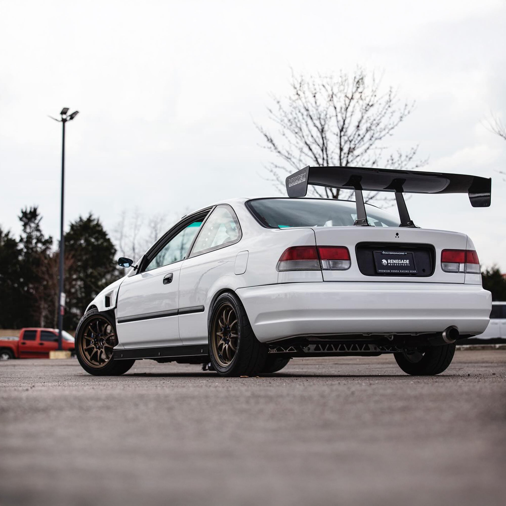 PCI 96-00 Civic HB/Coupe Aluminum Race Spec Side Skirts