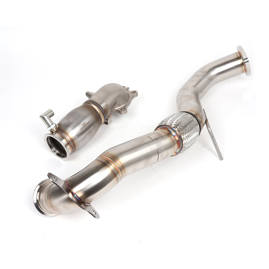 RV6 Catted Downpipe/Front Pipe Combo for 16-21 Civic 1.5T