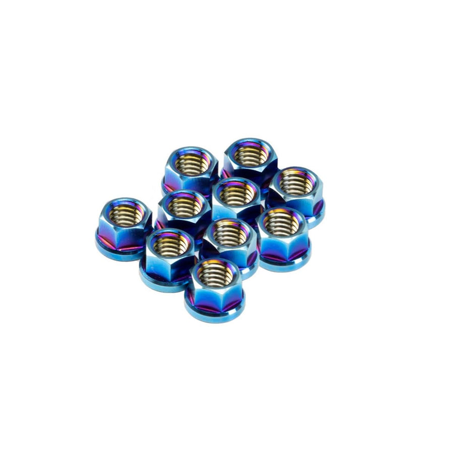 SpeedFactory Titanium 6pt Nuts M8x1.25 10 Pack