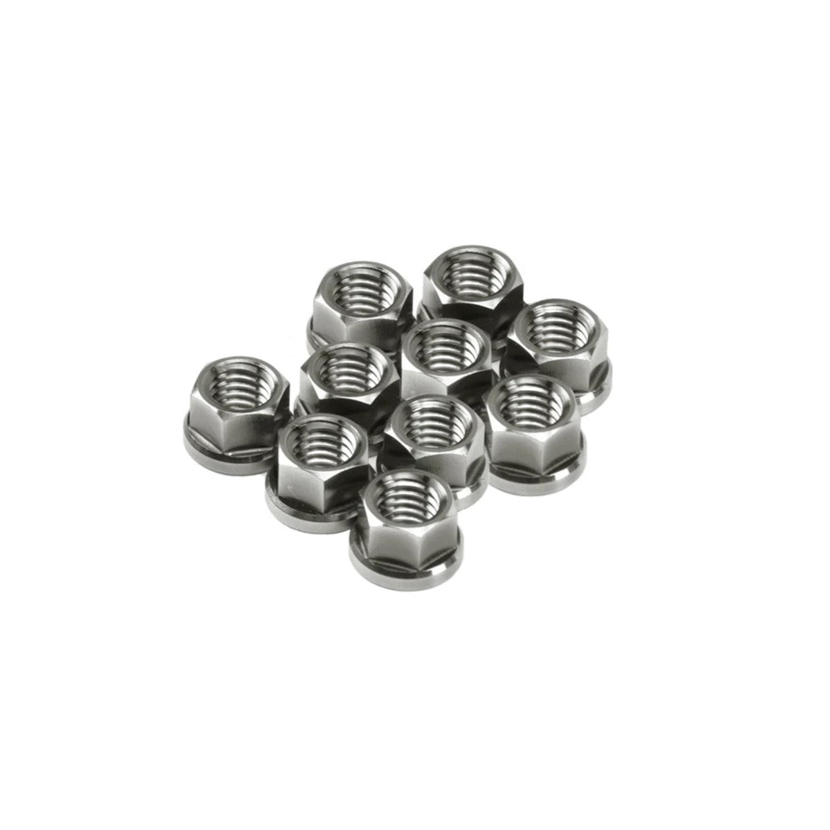 SpeedFactory Titanium 6pt Nuts M8x1.25 10 Pack